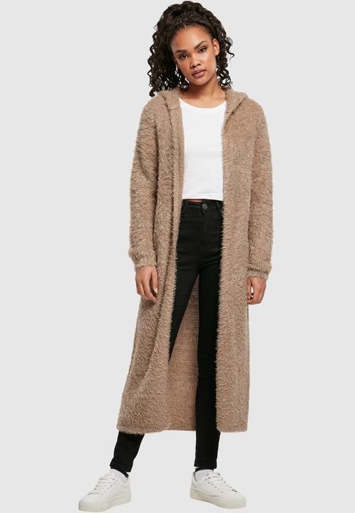 Actual product image Urban Classics Ladies Hooded Feather Cardigan (XL)