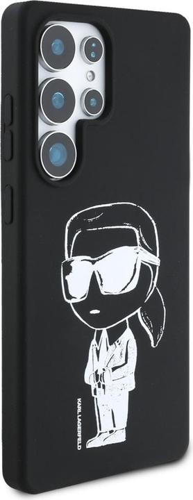 Produktbild Karl Lagerfeld Silicone Graffiti Ikonik Printed Logo MagSafe Case for Samsung Galaxy S25 Ultra - Bla (Samsung Galaxy S25 Ultra)