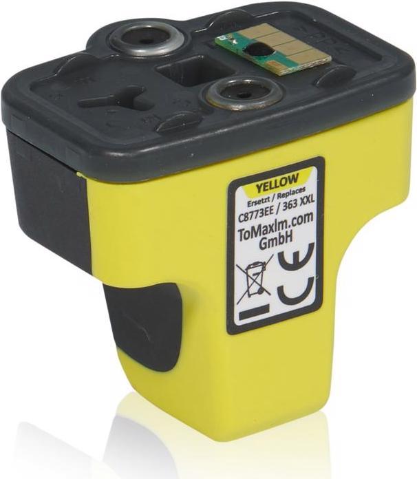 Produktbild Inkadoo Druckerpatronen kompatibel zu HP C8773EE / 363 XL Tintenpatrone, gelb Gelb (Y)
