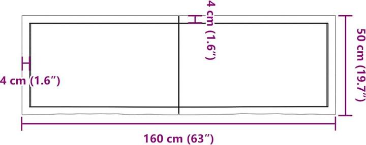 Immagine prodotto VidaXL Oak Nature (160 x 50 x 4 cm)
