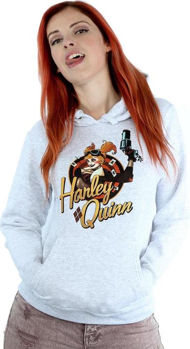 Produktbild Universal Textiles Harley Quinn Abzeichen Hoodie (XL)