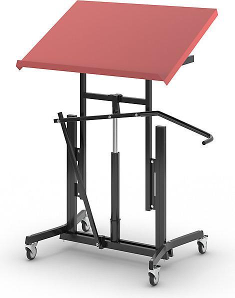 Actual product image Global Stole XL material stand, mobile, height adjustment range 730 - 980 mm, 4 stabilising