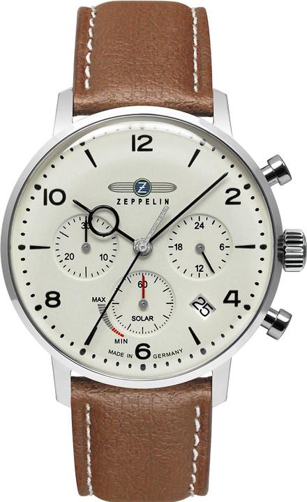 Actual product image Zeppelin Hindenburg Solar 80865n (Chronograph, Analogue wristwatch, 41 mm)