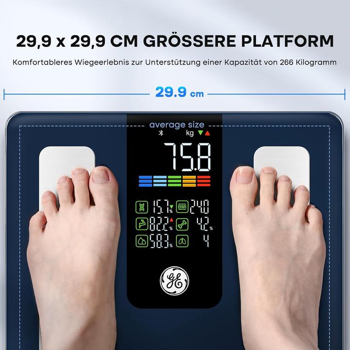 Image du produit GE Körperanalysewaage mit App-Unterstützung (220 kg)