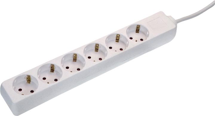 Actual product image As - Schwabe Power strip (6 x, CEE 7/3, 1.40 m)