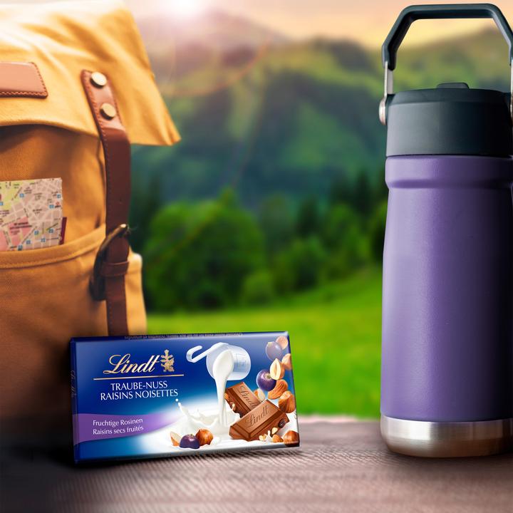 Produktbild Lindt Tafelschokolade Milch Traube Nuss (100 g)
