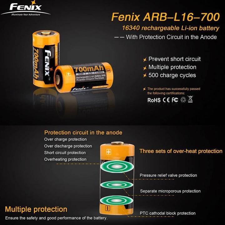 Image du produit Fenix Batterie CR123 A