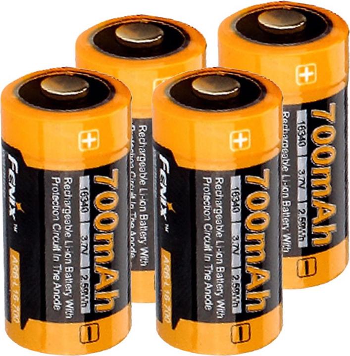 Actual product image Fenix 4x CR123 A battery incl. battery box ideal for surveillance camera Arlo, LED flashlights