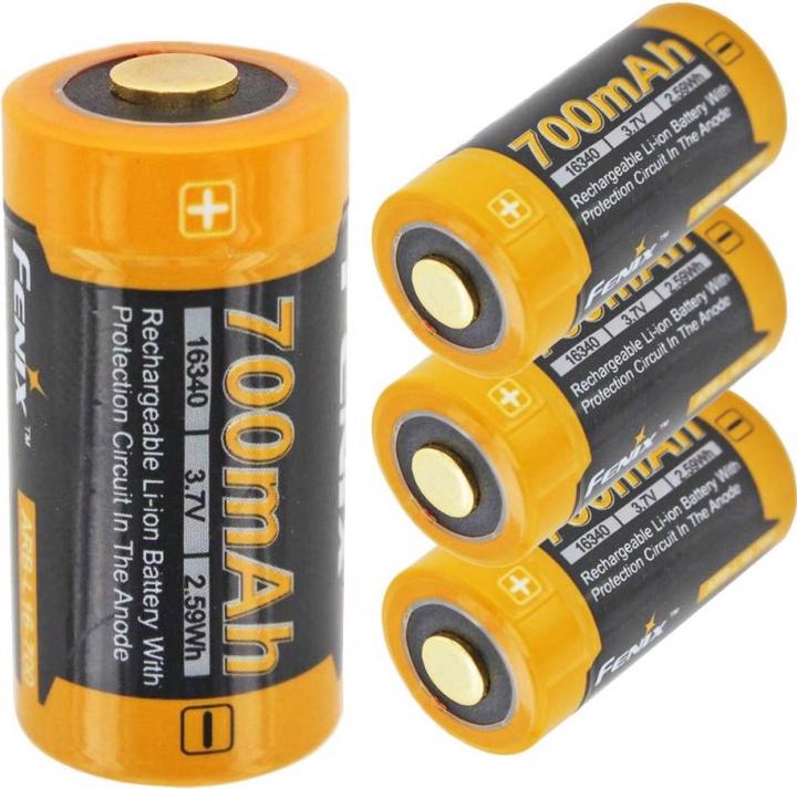 Actual product image Fenix 4x CR123 A battery incl. battery box ideal for surveillance camera Arlo, LED flashlights