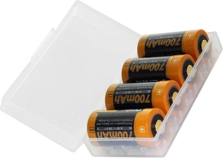 Actual product image Fenix 4x CR123 A battery incl. battery box ideal for surveillance camera Arlo, LED flashlights