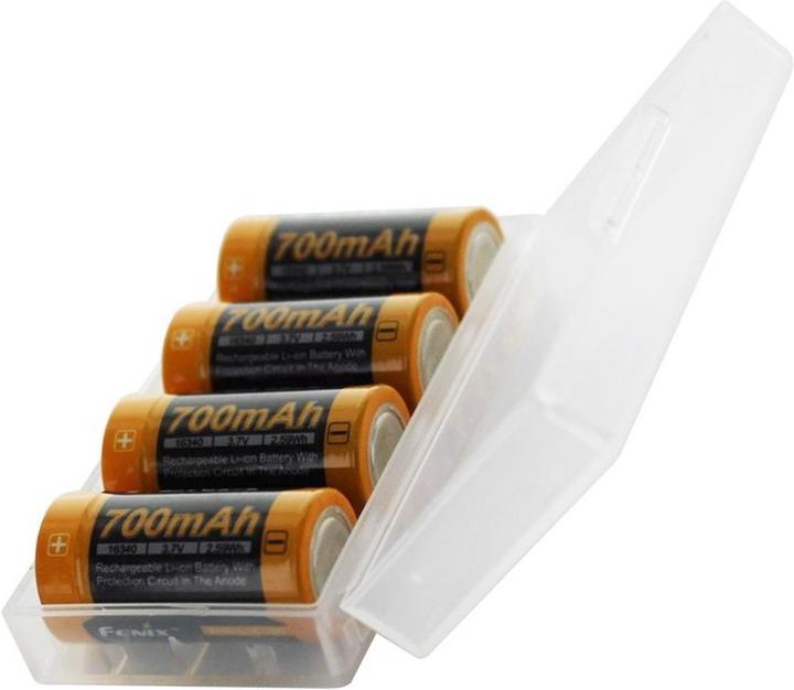 Actual product image Fenix 4x CR123 A battery incl. battery box ideal for surveillance camera Arlo, LED flashlights