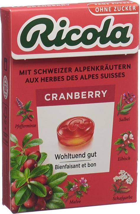 Produktbild Ricola Cranberry Bonbons oZ m Stevia Box 50 g (1 Stk., 50 g)