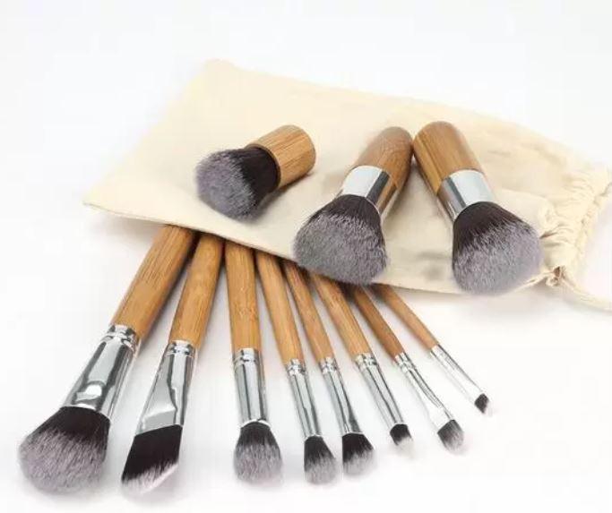 Actual product image PhoneLook Professional make-up brush set Cosmetic brushes made of bamboo 11 pieces (Set)