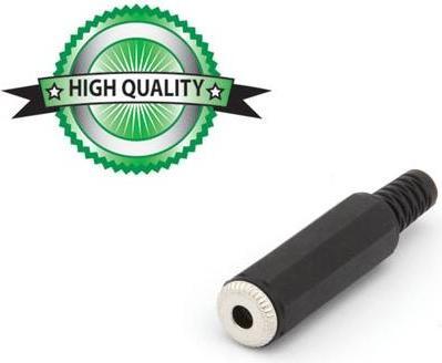 Velleman 3.5Mm Female Jack Connector Black Plastic Stereo