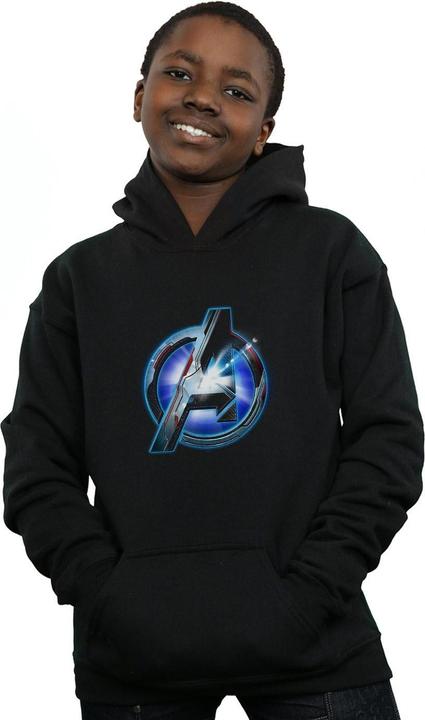 Immagine prodotto Avengers Endgame Glowing Logo Felpa con Cappuccio Ragazzi (140, 146)