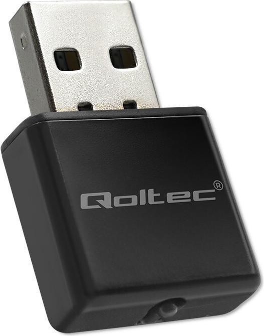 Actual product image Qoltec NANO WiFi Adapter mini Standard N, USB 2.0