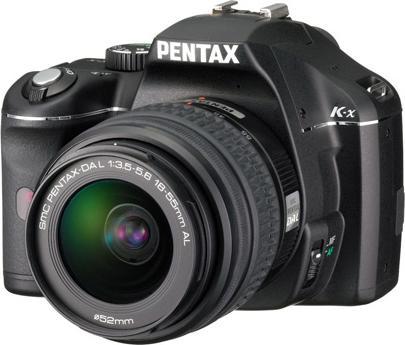 Pentax K-x, 12 MPixel SLR, HD-Movie, Doublezoom KIT, Black