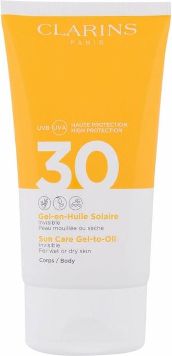 Actual product image Clarins Sun - Gel-en-Huile Solaire Corps SPF30 (Suntan cream, SPF 30, 150 ml, 197 g)
