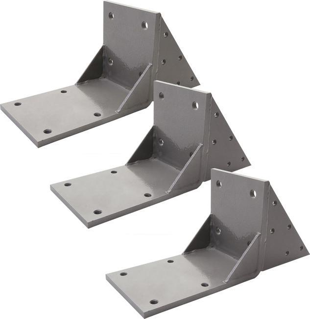 Actual product image Swisshandel24 3x Roof rafter adapter for cassette awning T124, Roof rafter bracket adapter - grey (0.15 m)