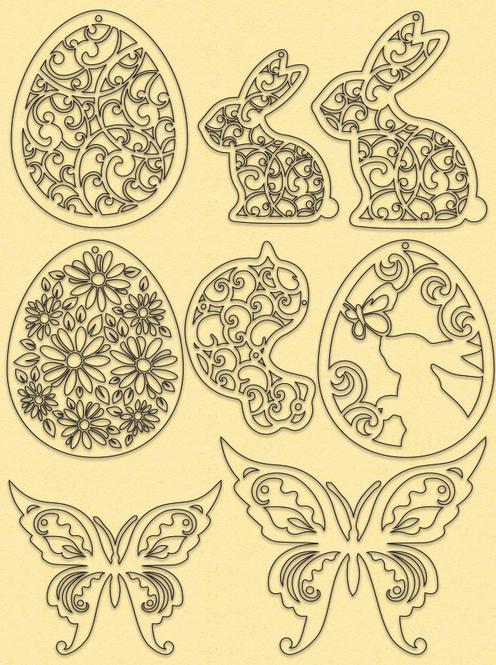 Immagine prodotto Ursus Set di decorazioni pasquali pastello (1 x)