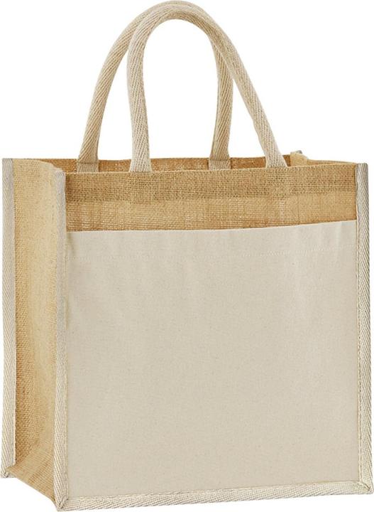 Westford Mill Einkaufstasche Mini Gestärkte Jute 14L (14 l)