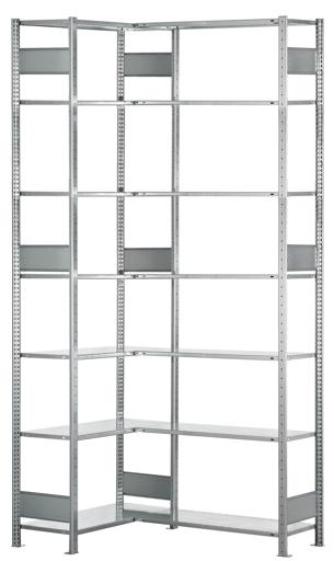 Actual product image Schulte Lagertechnik Plug-in system corner shelf MULTIplus150