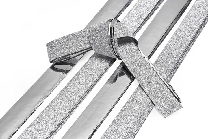 Actual product image Gebrüder Bertels Paper strips "Glitter, silver", 15mm, 24 strips (110 g/m², 24 x)