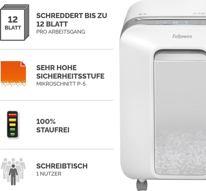 Immagine prodotto Fellowes Powershred LX201 (Microtaglio)