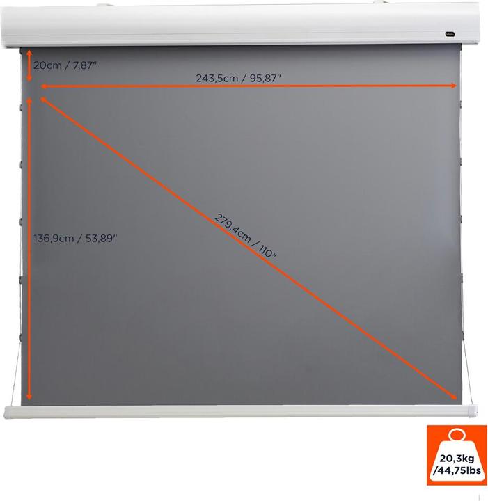 Image du produit Celexon HomeCinema Tension Dynamic Slate ALR (109.65", 16:9)