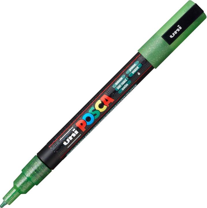 Produktbild Posca Marker PC-3M Rundspitze (Glitter Grün, 1.30 mm, 1 x)