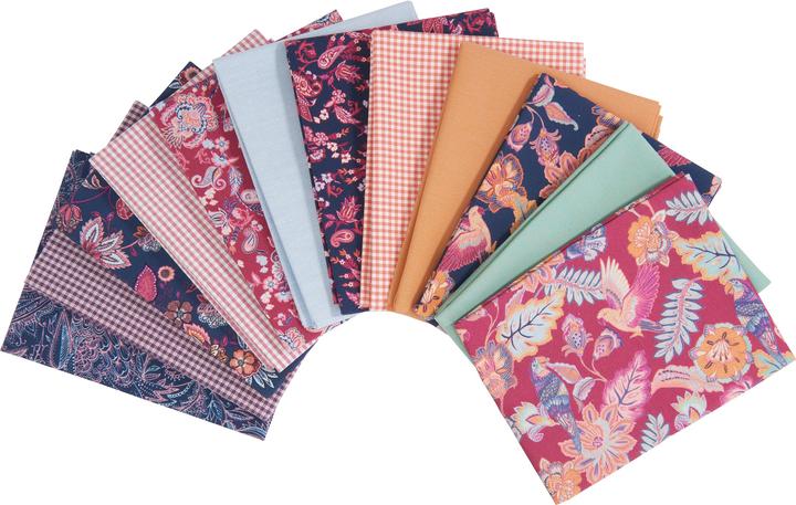 Actual product image Westfalenstoffe Fabric package "Bali", 12 fabrics à 48 x 48 cm