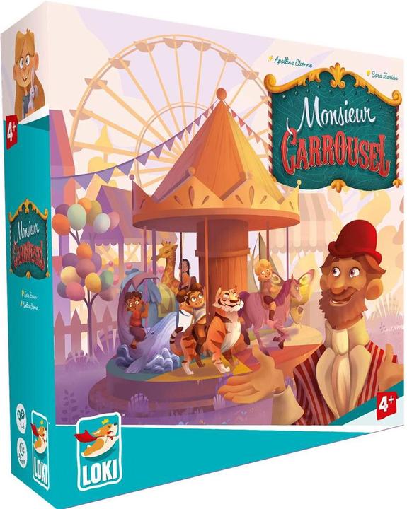 Actual product image Loki Kids 515729 - Monsieur Carrousel, Board Game, for 1-4 Players, from 4 Years (English)