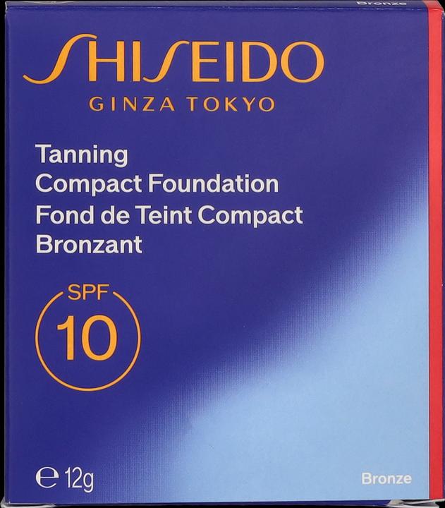 Actual product image Shiseido Sun Make-up Tanning Compact Foundation SPF 10 Bronze / 12 g (Bronze)