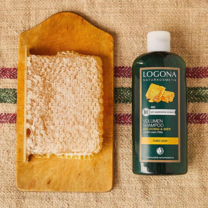 Produktbild Logona Shampoo Volumen Bier & Honig 750 ml (750 ml, Flüssiges Shampoo)
