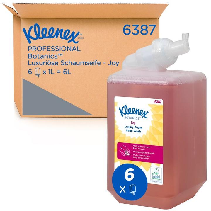Immagine prodotto Kleenex Saebe Joy Skum 1 litro,6 fl x 1 litro/krt (Lozione di sapone, 1000 ml)