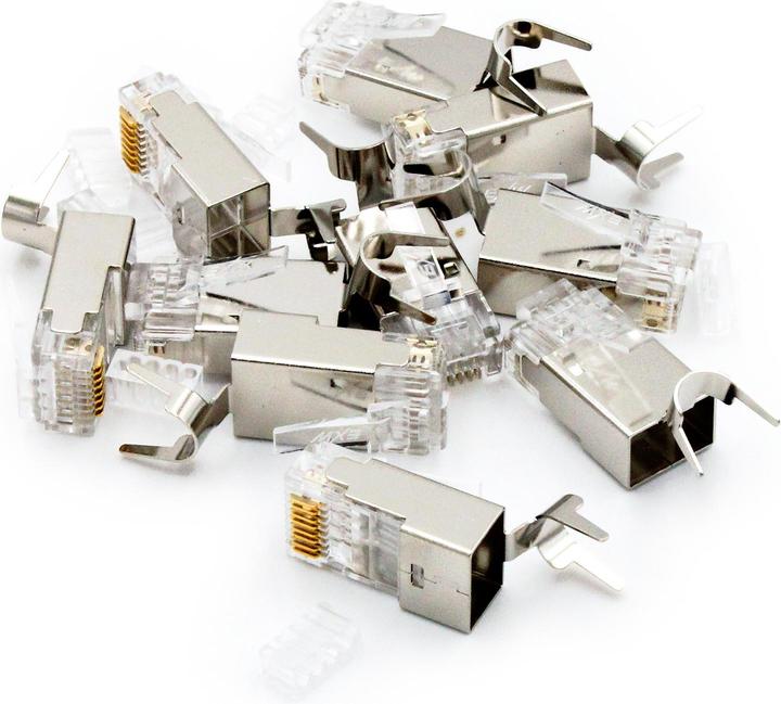 Actual product image Digitus RJ45 kištukas Cat.6A, ekranuotas (AWG 22-24 kabeliams) 10 vnt. (CAT6a)