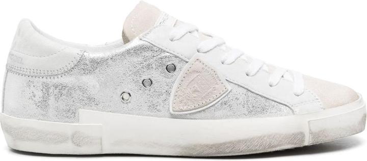 Produktbild Philippe Model sneakers prsx low in laminated leather silver (40)