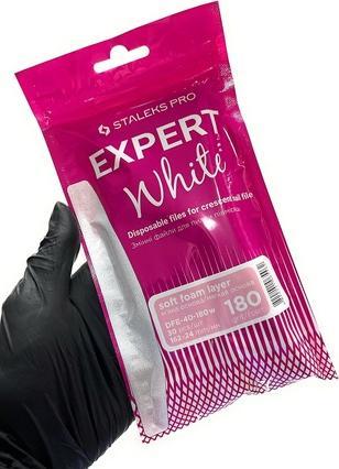 Staleks Replacement sanding paper Expert 40 grit 180 (White Disposable Files for Crescent Nail (30 x)