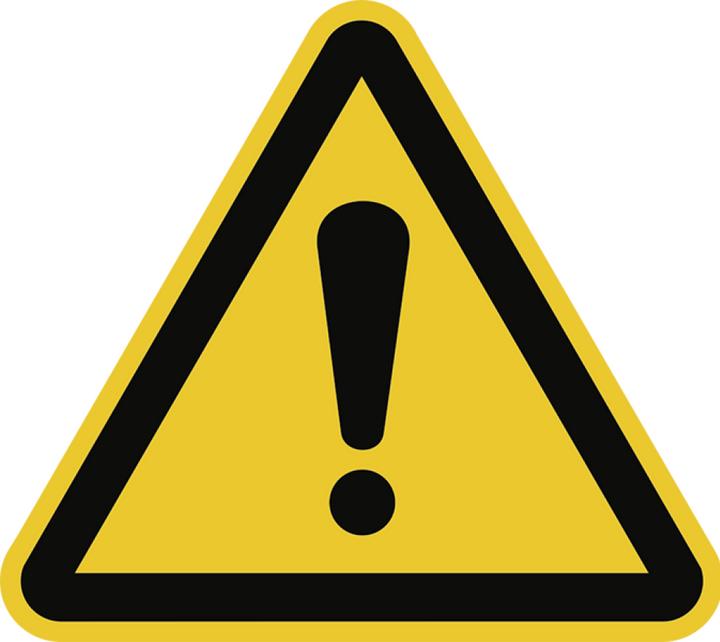 Actual product image Moravia Warning sign General warning sign Foil, 50 mm