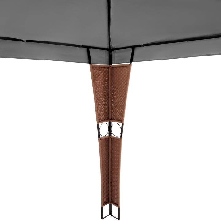 Produktbild tectake Rattan Garten Pavillon (400 cm, 300 cm)