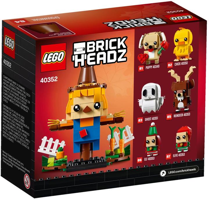 Produktbild LEGO Brickheadz Thanksgiving Vogelscheuche 40352 (40352, LEGO Brickheadz)