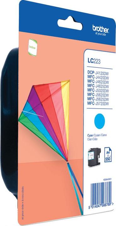 Actual product image Brother LC223CBP - Cyan - Original - Blister Pack (C)