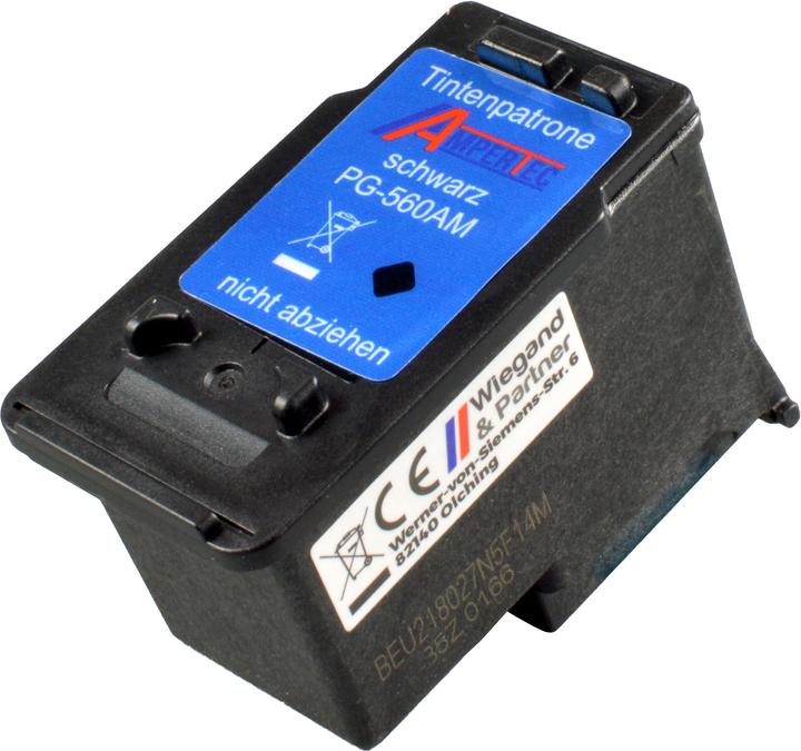 Produktbild Ampertec Tinte ersetzt Canon PG-560 schwarz (BK)