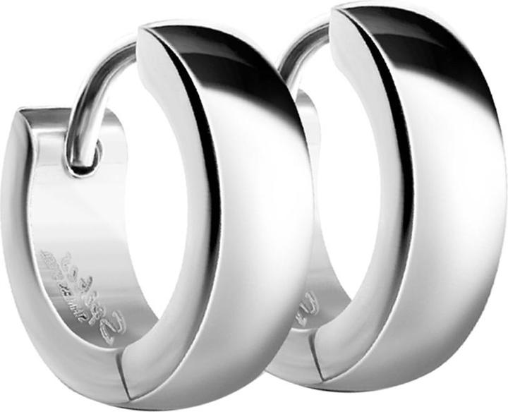 Hollywood Body Jewelry Earring to flap rounded silver (Surgical steel 316L, without brass)