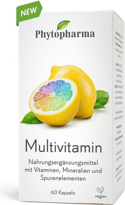 Immagine prodotto Phytopharma Tappi multivitaminici (60 Pezzo/i, Pillole, 69 g)