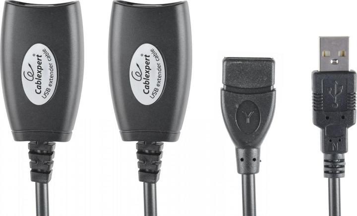 Actual product image Gembird CABLE USB 2.0 A (M)-LAN-A (F) Active extension 30M (CAT5, 0.17 m)
