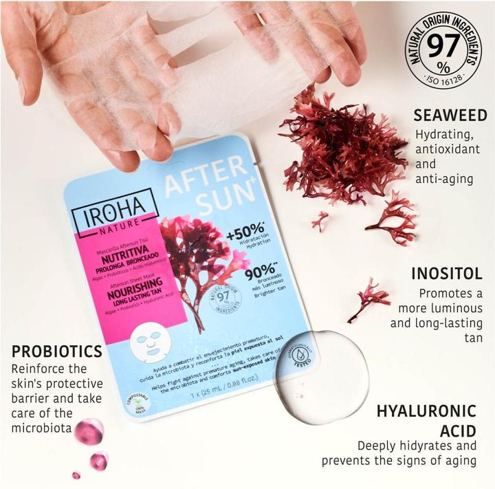 Immagine prodotto Iroha Nature Maschera doposole nutriente abbronzatura di lunga durata (Gel, 25 ml)