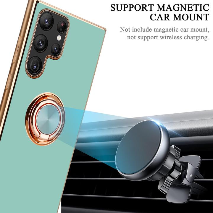 Actual product image Cadorabo Case for Samsung Galaxy S22 ULTRA in TPU with camera protection and ring LM089 Style (Samsung Galaxy S22 Ultra)