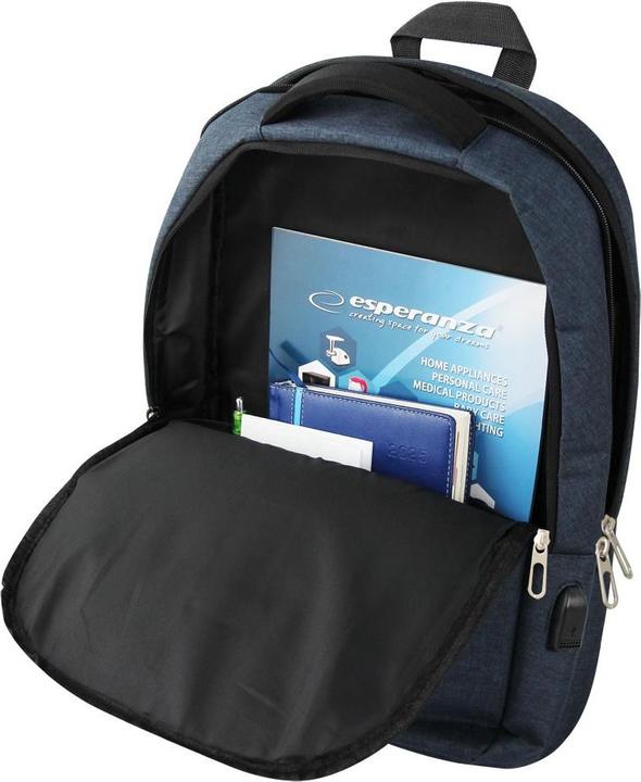Actual product image Esperanza ET196 Laptop backpack 15 6" Blue (15.60")
