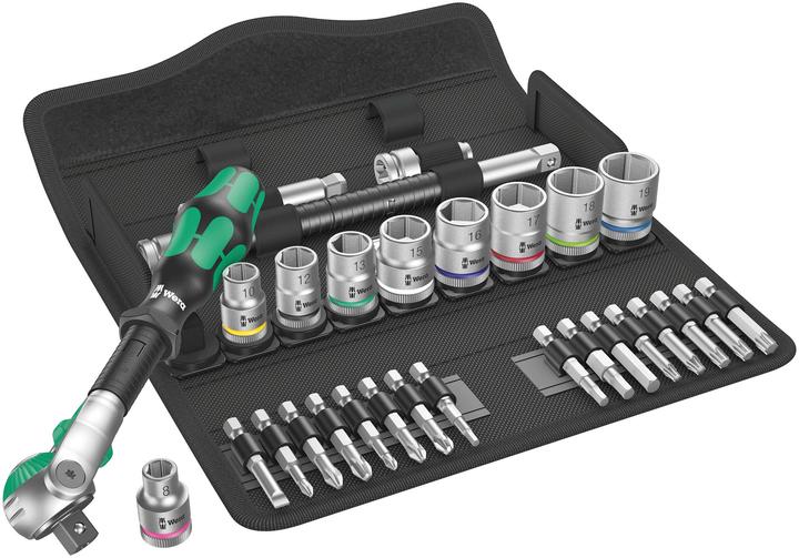 Actual product image Wera 8100 SB 6 Zyklop Speed Ratchet Set (19 mm, 10 mm, 18 mm, 12 mm, 17 mm, 15 mm, 13 mm, 16 mm)